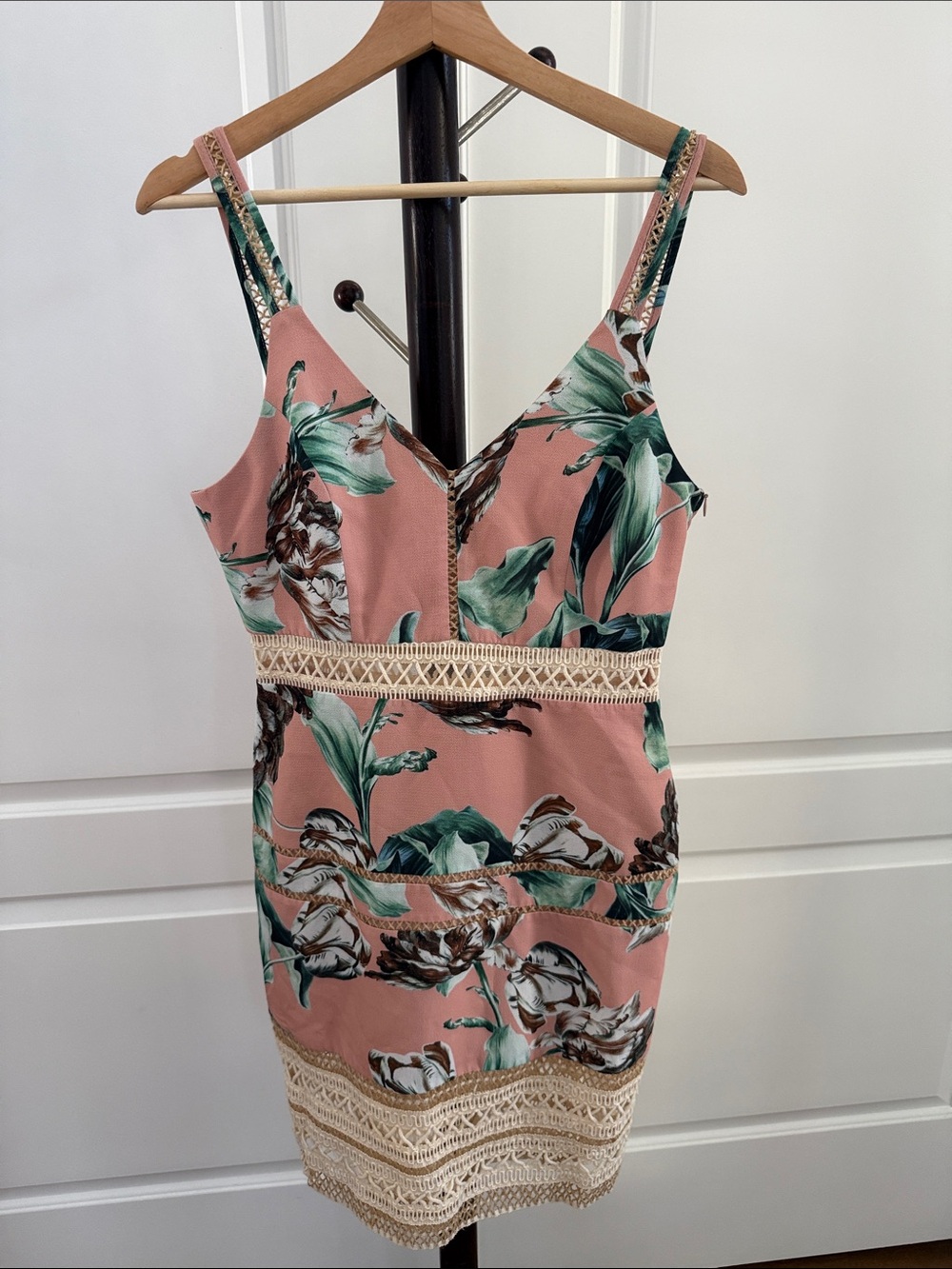 PatBO Blush Pink Dress with Subtle Peach Tone